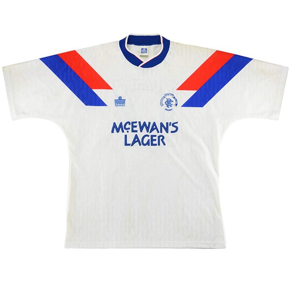 Auswärtstrikot Thailand Rangers Retro 1990 1992 Weiß Günstige Fußballtrikots